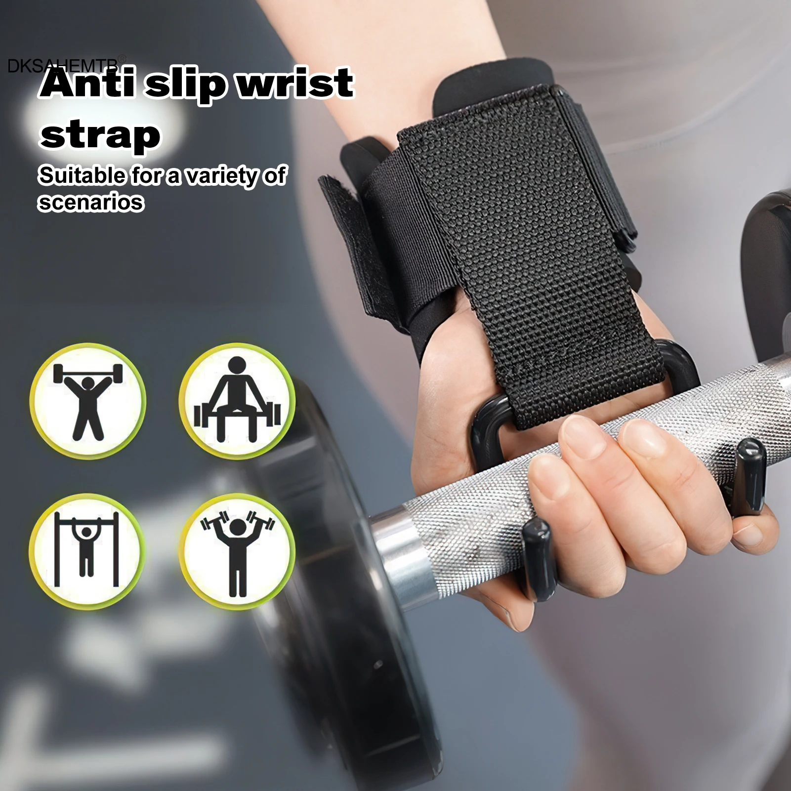Correas de Muñeca con Gancho para Powerlifting – Agarre Cómodo y Soporte - imagen 2