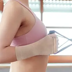 Soporte muñeca pulgar pesca elástico transpirable con almohadillas gel