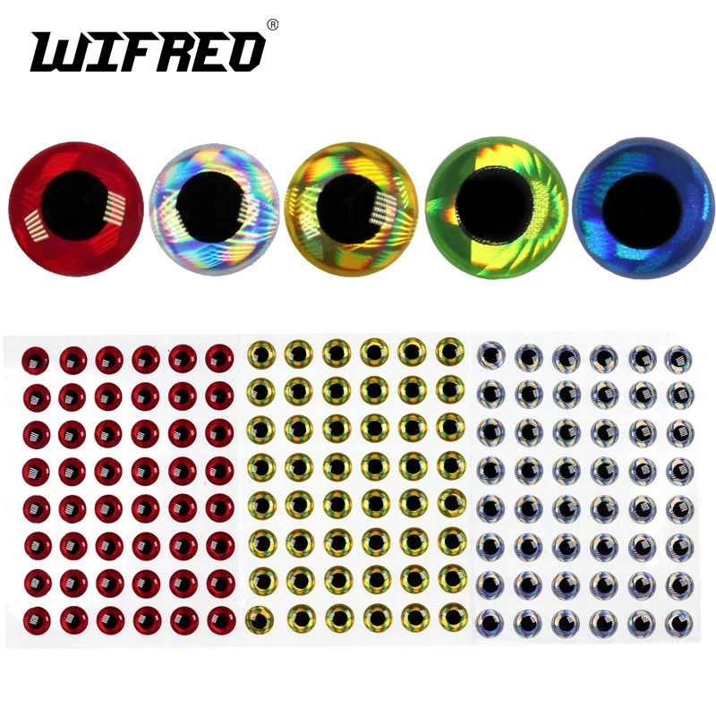 Ojo de pez de resina 3D para hacer señuelos, anzuelo de mosca de Lucio, oro, rojo, plata, Streamer, Ojos de cebo blandos, venta al por mayor, 2mm a 10mm, 300 piezas