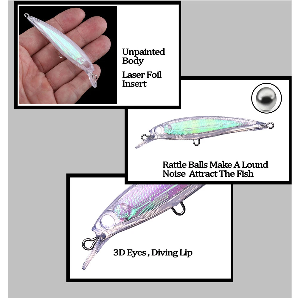 Señuelo Holográfico Chan'sHuang – Artificial 9-11cm para pesca - imagen 3
