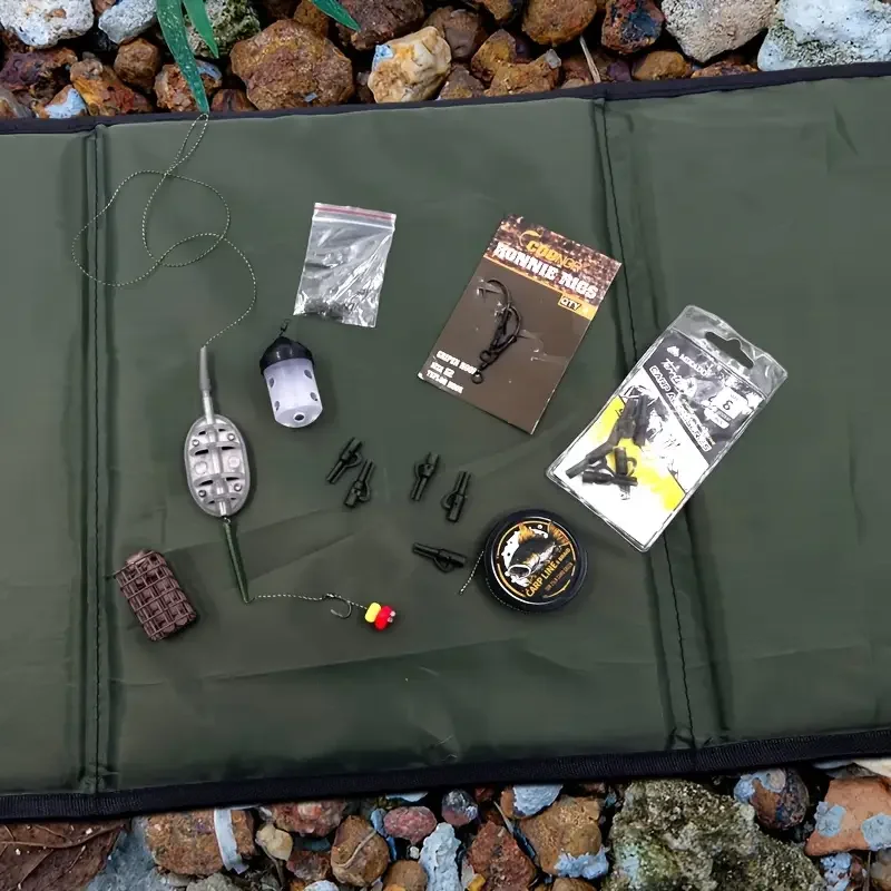 Alfombra desanzuelado plegable triple capa para carpfishing - imagen 5