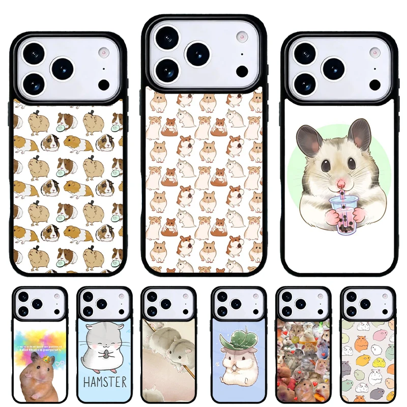 Funda para iPhone con diseño de animales – Conejo, ratón y hámster