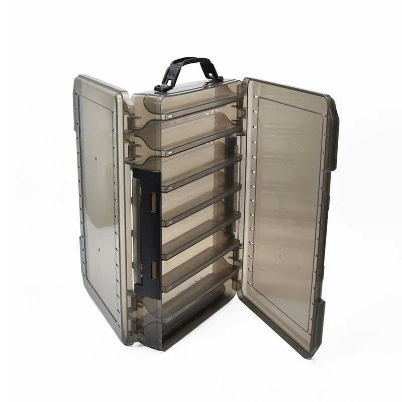 Caja de aparejos de doble cara, caja de almacenamiento de accesorios de equipo de pesca, caja de cebo de pesca, lápiz de cebo duro Mino, caja de cebo falso de calamar - imagen 5