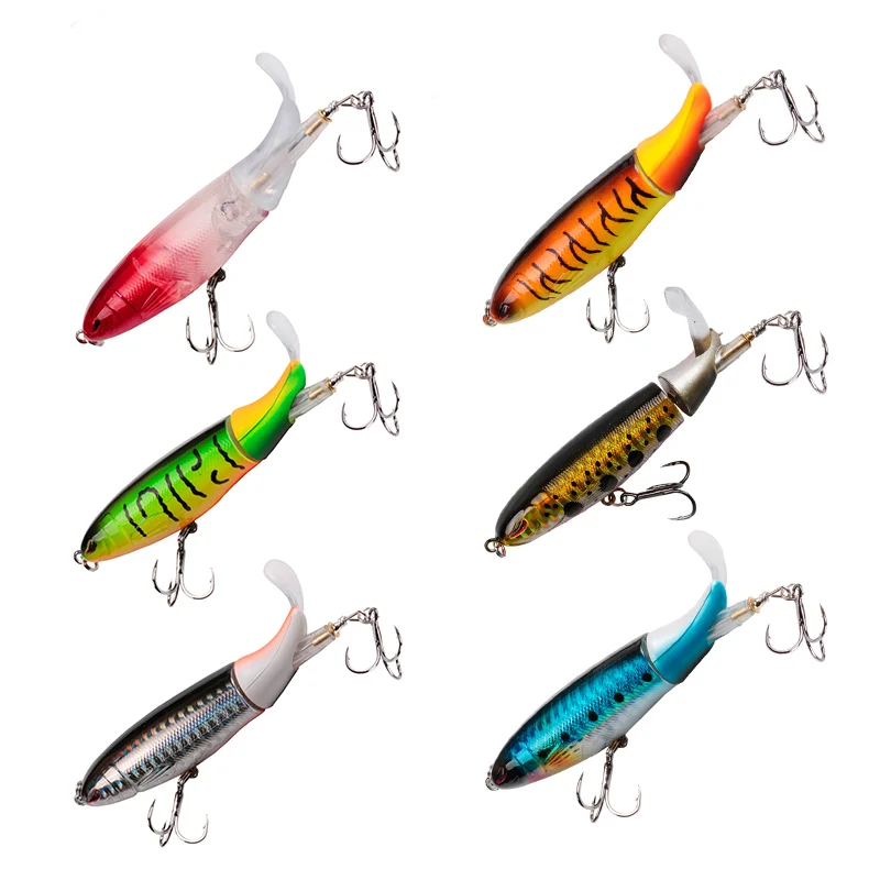 Whopper Plopper Popper Propeller Topwater Señuelos de Pesca 13g Cebo Artificial Duro Crankbait Wobblers Rotating Tail Fishing Tackle - imagen 2