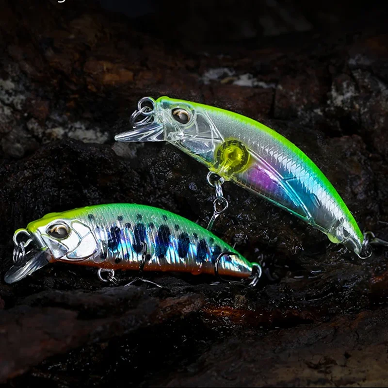 TSURINOYA 50mm 5g Mini señuelo pececillo hundido DW63 cebo duro Artificial para trucha lubina Isca Wobbler láser aparejos de pesca de fundición larga - imagen 3