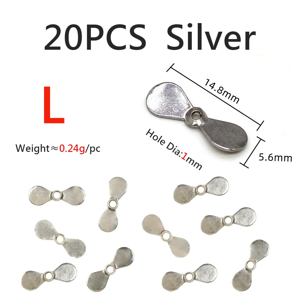 20PCS Silver L