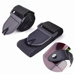 Correa de guitarra Universal ajustable de 68cm-124cm, cinturón de guitarra de nailon con extremos de cuero PU para guitarra clásica de madera popular