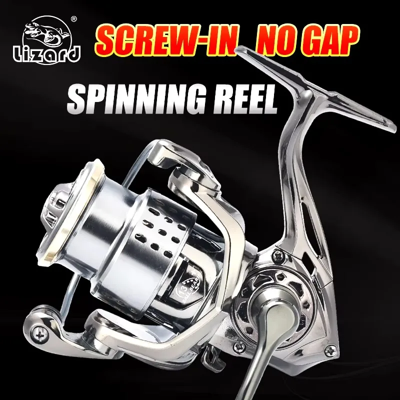 Pesca de lagarto carpa de agua dulce trucha lubina carrete de pesca carrete poco profundo para alimentador pesca carrete giratorio señuelo carrete de pesca - imagen 4