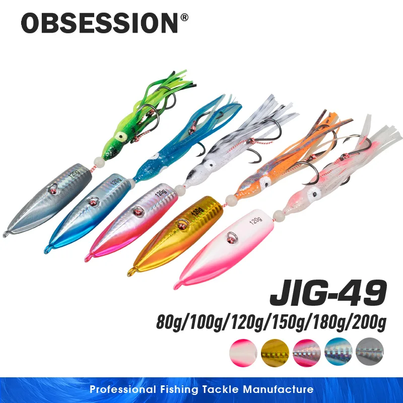 Inchiku Jig Obsession J49 – Hundimiento lento con faldas para calamar - imagen 2