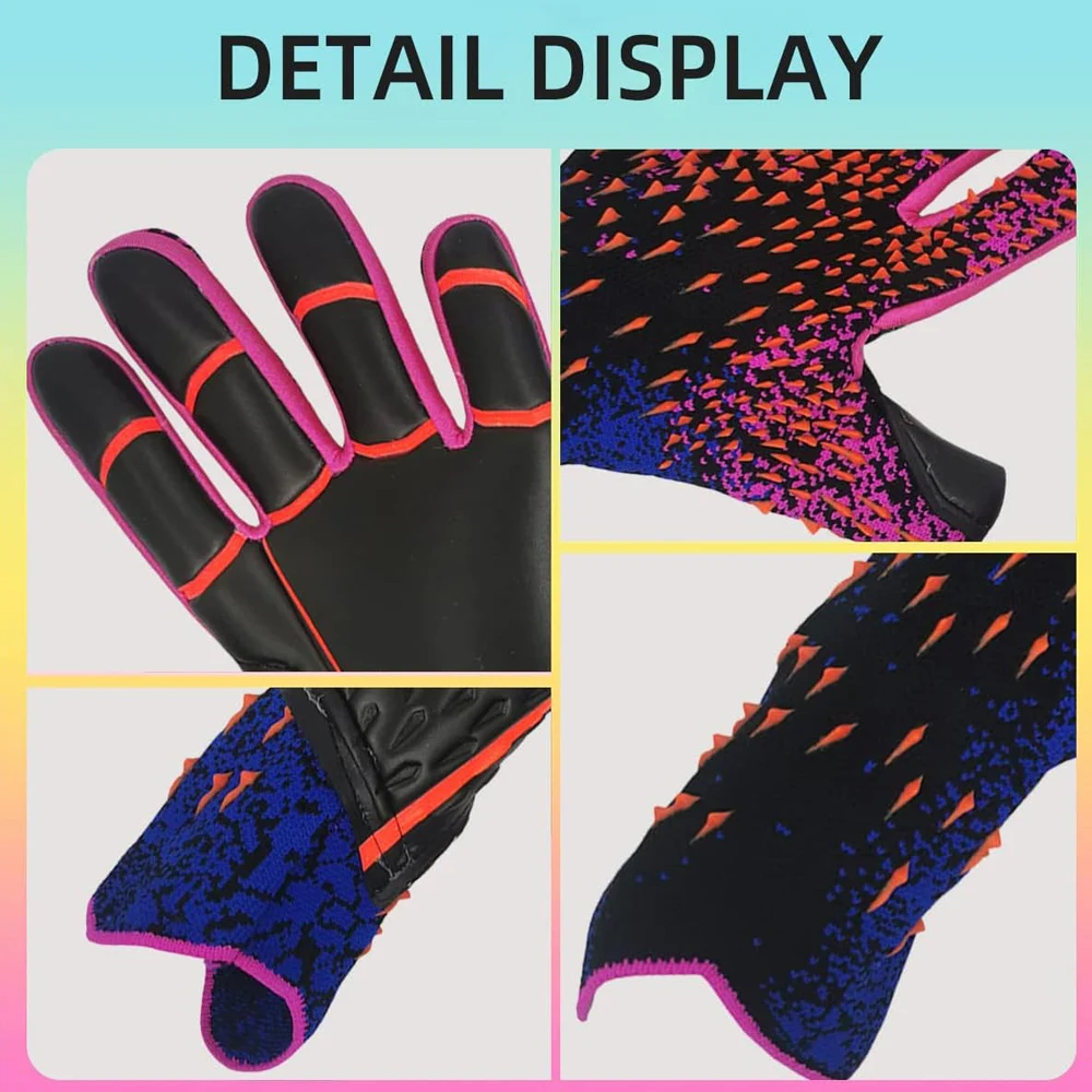 Guantes de portero de fútbol profesionales de látex, protección fuerte y gruesa para adultos y adolescentes, novedad - imagen 4