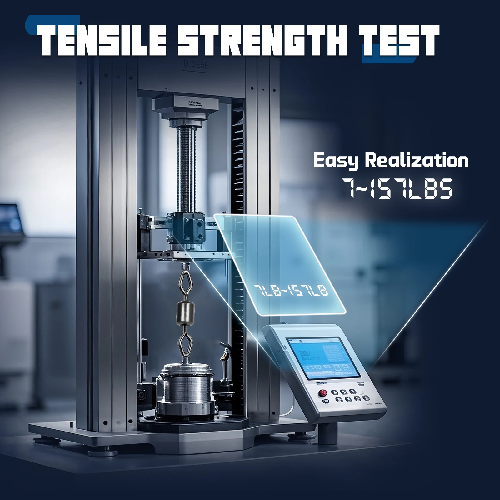 9KM 50 Uds. Giratorios de pesca giratorios de ojo de diamante pesca conector de acero inoxidable pesca - imagen 3