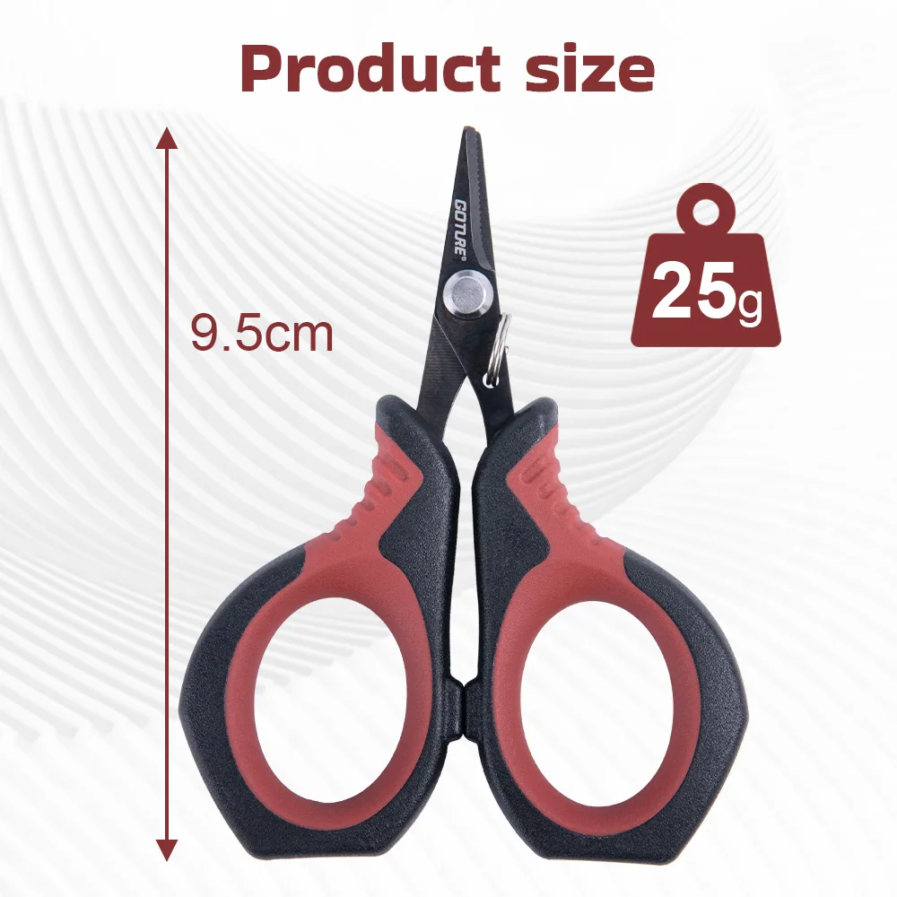 Tijeras de pesca profesionales Goture, cuchillas dentadas, Gandle antideslizante, herramientas de pesca multifuncionales para exteriores, regalo para hombres - imagen 5