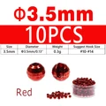 10PCS 3.5mm Red