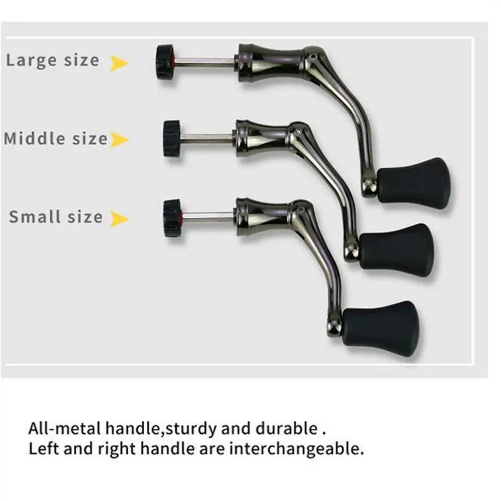 Brazo basculante de Metal, mango de carrete giratorio para reemplazo de carrete de pesca - imagen 2