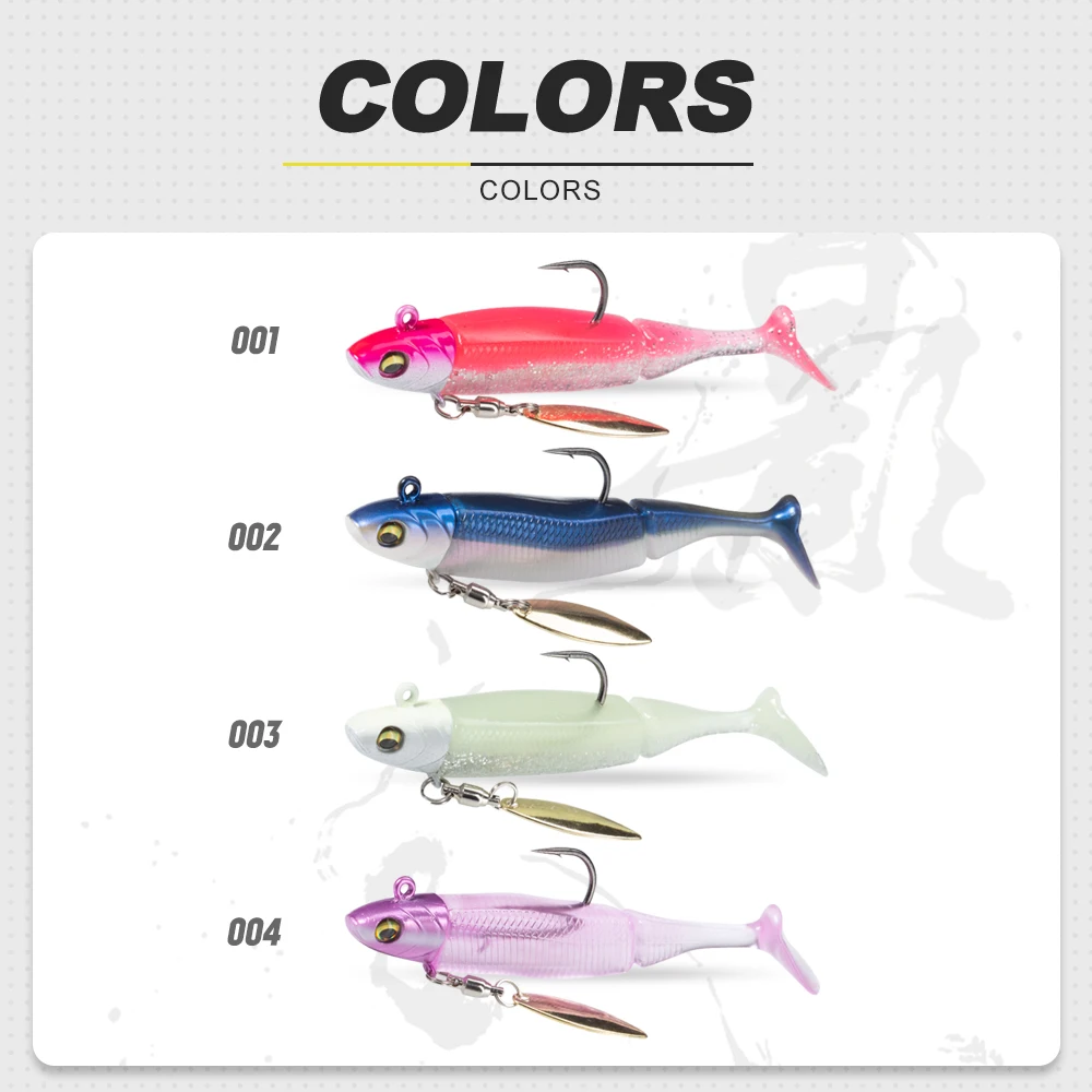 DT NEW Minnow señuelo de pesca suave con plantilla, 85mm, 15g, silicona para Lucio, Leurre Souple - imagen 5
