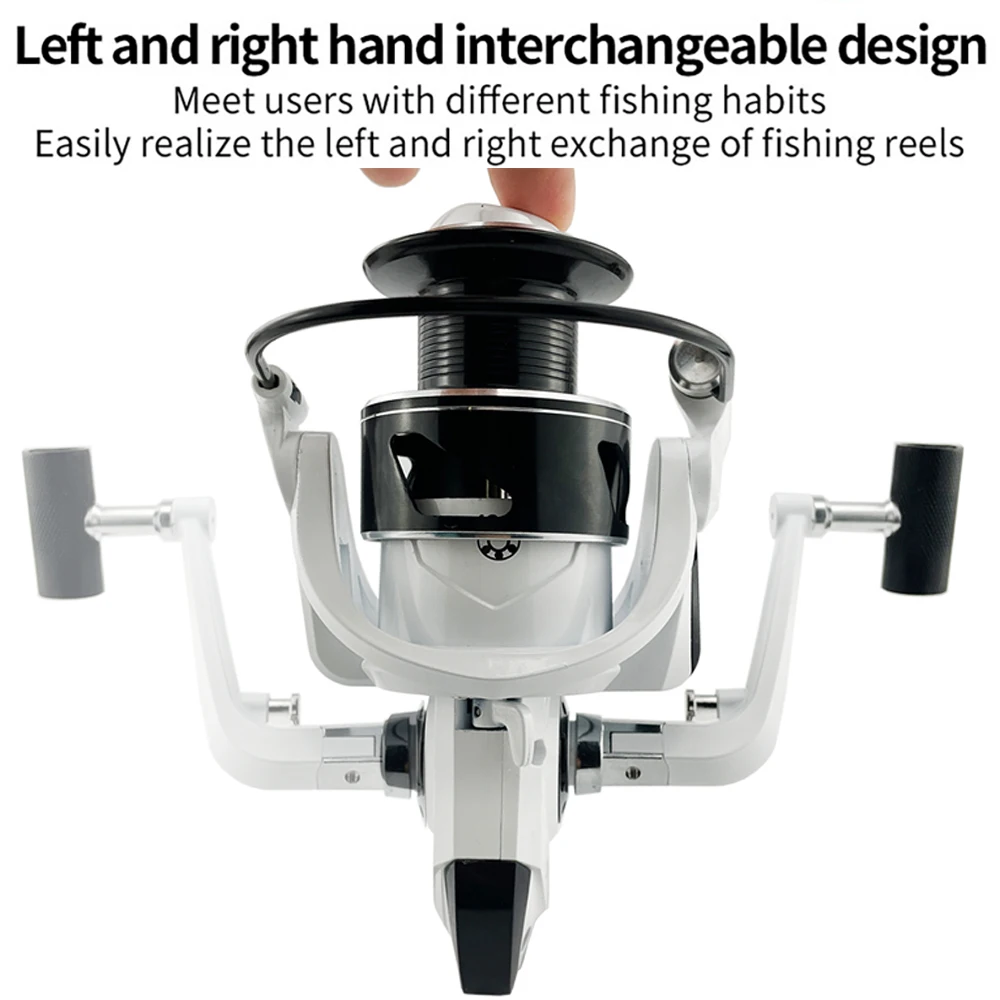 GHOTDA-carrete de cable de Metal 5,2: 1, Ratio de engranaje 2000 - 7000 Series, carretes de alta resistencia, pies intercambiables, manos izquierda y derecha, nuevo - imagen 3