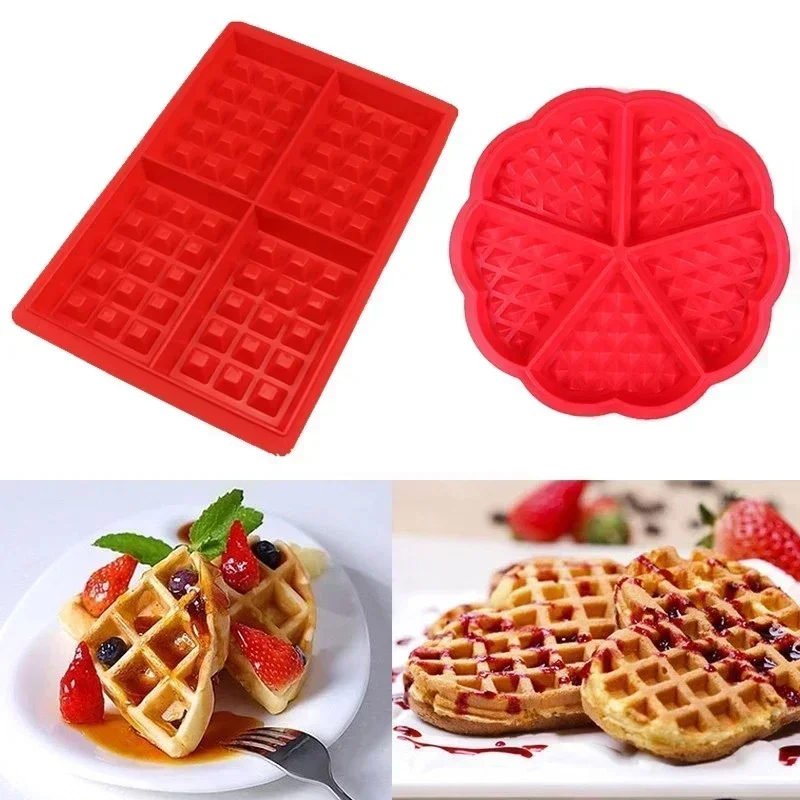 Molde de silicona antiadherente para waffles, pastel y muffins - imagen 3