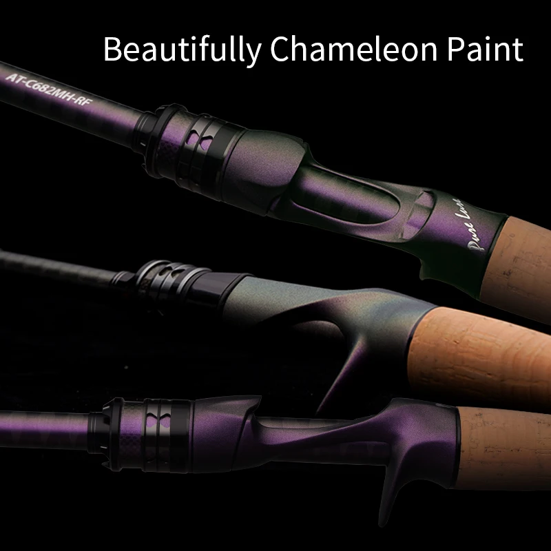 PURELURE ACUTEVIOLET varilla de acción rápida Regular anillo TZ marco de titanio 6 pies giratorio y fundición bajo Pike caña de bagre truchas perca - imagen 5