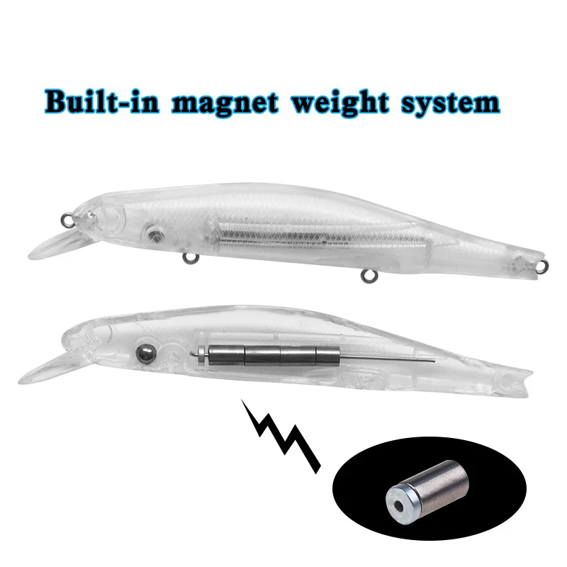 Un sistema de peso imán incorporado para un pescado