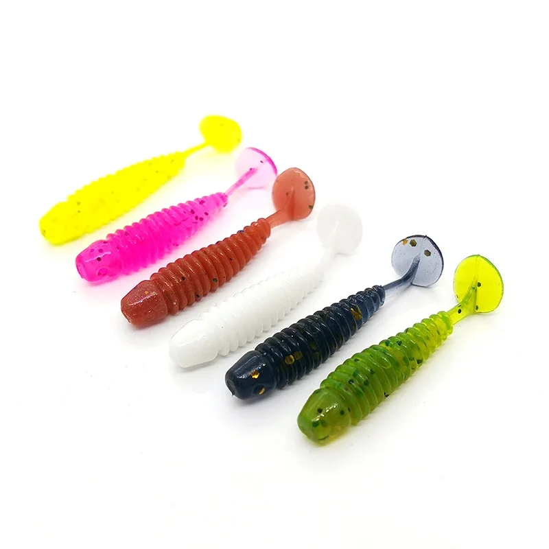 10 Uds. Señuelos blandos de silicona, aparejos artificiales, cebo de 3,5 cm, 0,7g, productos para pesca en el mar, pesca en roca, Swimbait Wobblers