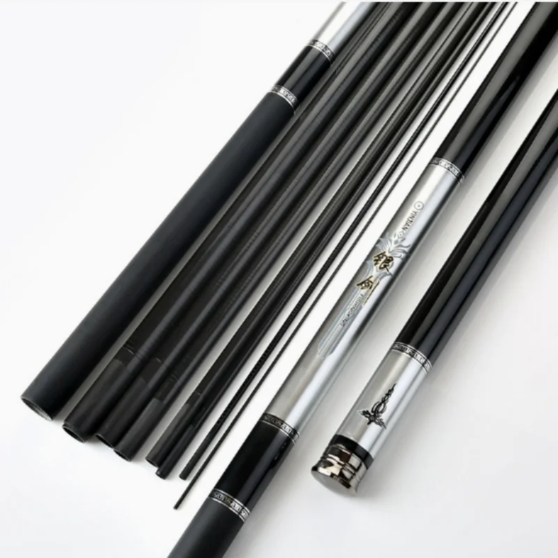 Caña de pescar telescópica, caña de pescar portátil de agua dulce de carbono ultraligera y ultra dura, 3,6/4,5/5,4/6,3/7,2 metros - imagen 4