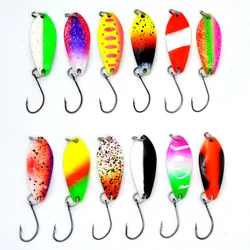 Cucharas de pesca coloridas – Señuelos metal con gancho único