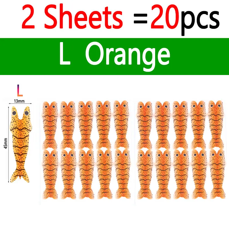 2 Sheets Orange L