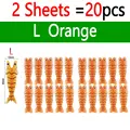 2 Sheets Orange L