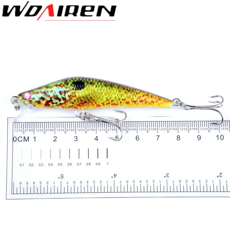 Juego de Señuelos de Pesca con manivela, 4 Uds., 8cm, 8g, señuelo duro pintado en 3D, Crankbait, Kit de cebo de Pesca Artificial, aparejos de Pesca Wobblers