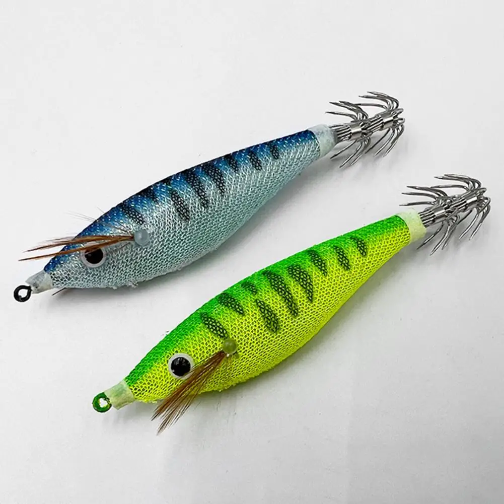 Señuelo de camarón brillante de 10CM/10G, señuelo de pesca simulado con anzuelo de calamar, cebo Artificial biónico, accesorios de pesca de trucha y lubina - imagen 5