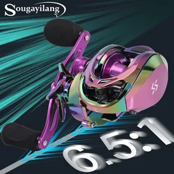 Carrete Baitcasting Sougayilang – Freno magnético para pesca con señuelo