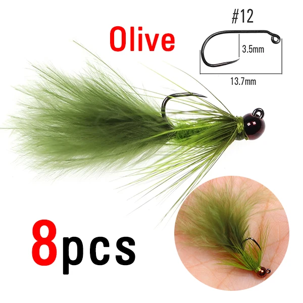 8pcs  Olive