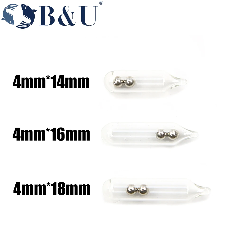 Sonajero de cristal B & U de 3mm/4mm/5mm, nuevo señuelo de pesca vertical, sonajeros de tubo de inserción, sonajeros para atraer moscas, atar sonajero de pesca - imagen 4