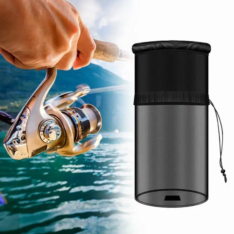 Pesca de peces bien plegable mantener peces vivos mantener red pesca de carpa portátil flotante protector de peces red herramientas de pesca al aire libre equipo - imagen 5