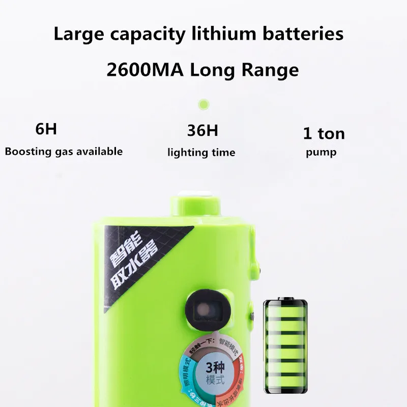 Caja de pesca de inducción inteligente multifuncional, bomba de agua, bomba de refuerzo, herramienta de pesca al aire libre con resistencia ultra larga - imagen 4