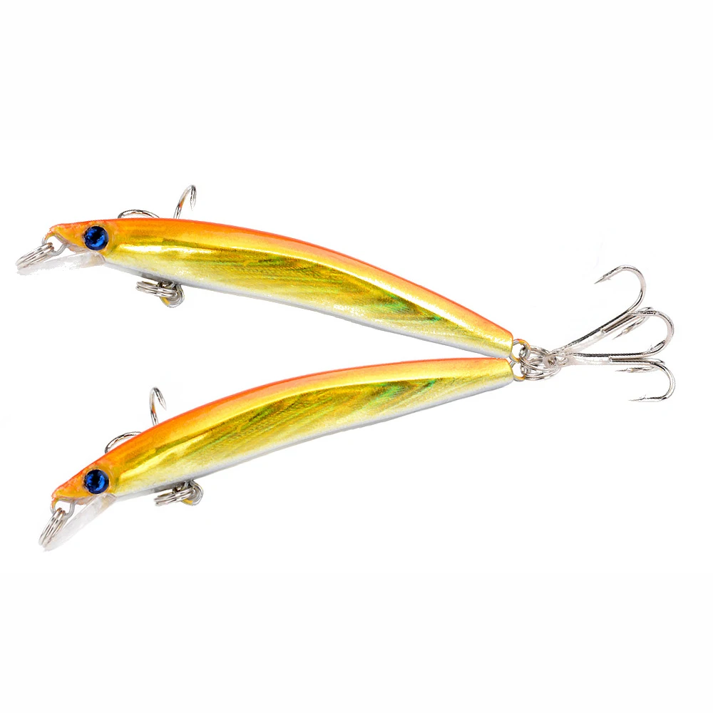 Minnow flotante para lubina - señuelo topwater con ojos 3D realistas - imagen 2