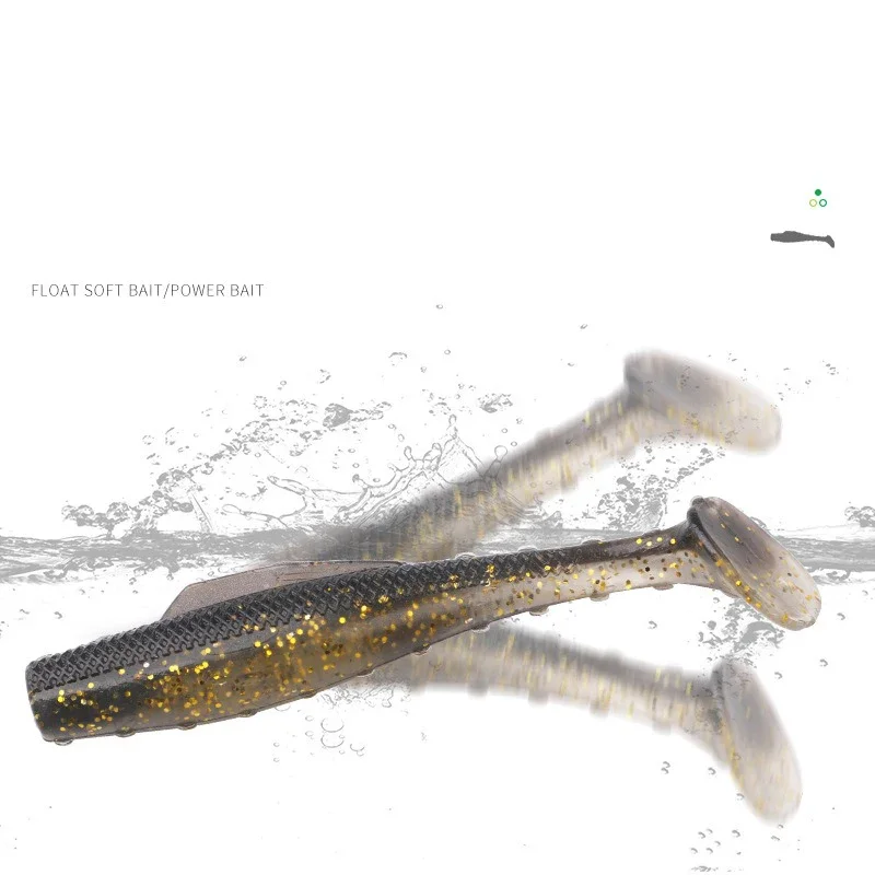 4/6/8/12 Uds cebo suave Tpr 4-10cm 0,5-7,7g cola de paleta suave Swimbait Señuelos de pesca cebo Artificial de silicona Wobblers señuelos blandos - imagen 2