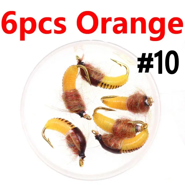 6PCS Orange 10