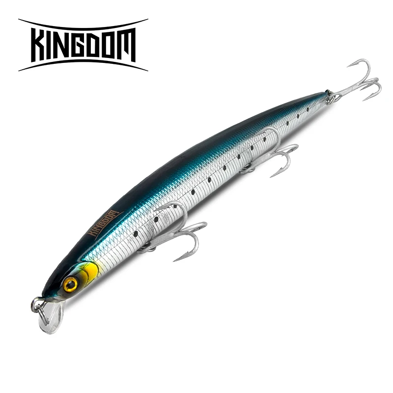 Koninkrijk Isca Kunstmatige Vissen Lokken 180mm 29/33g Drijvend & Zinkend Lange casting Snoekvissen SwimBait Voor Trolling Zeebaars
