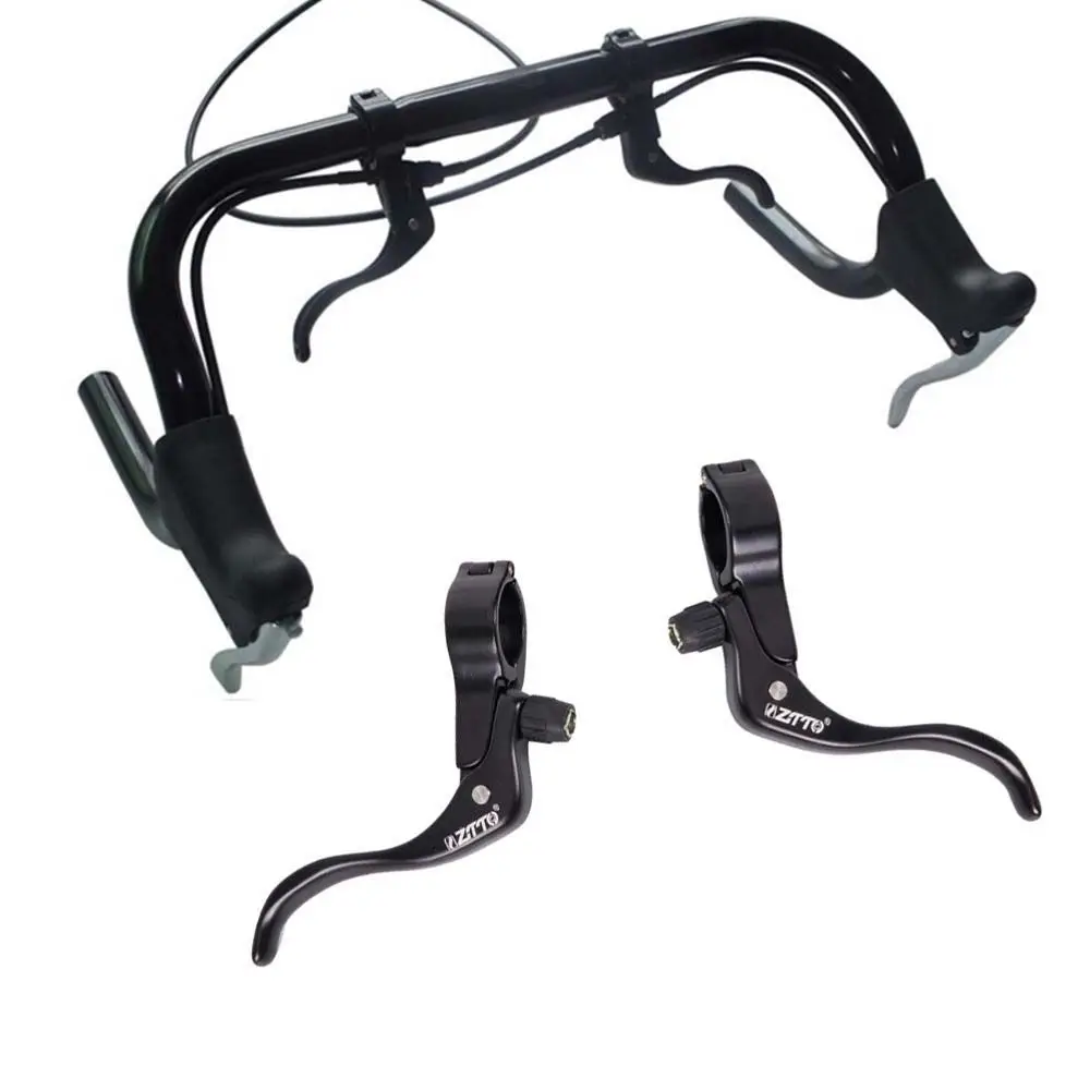 Piezas de bicicleta de engranaje fijo derecho e izquierdo, accesorios de bicicleta, palancas de freno, manija de freno, palanca de freno de bicicleta, pieza de freno de vicio - imagen 3