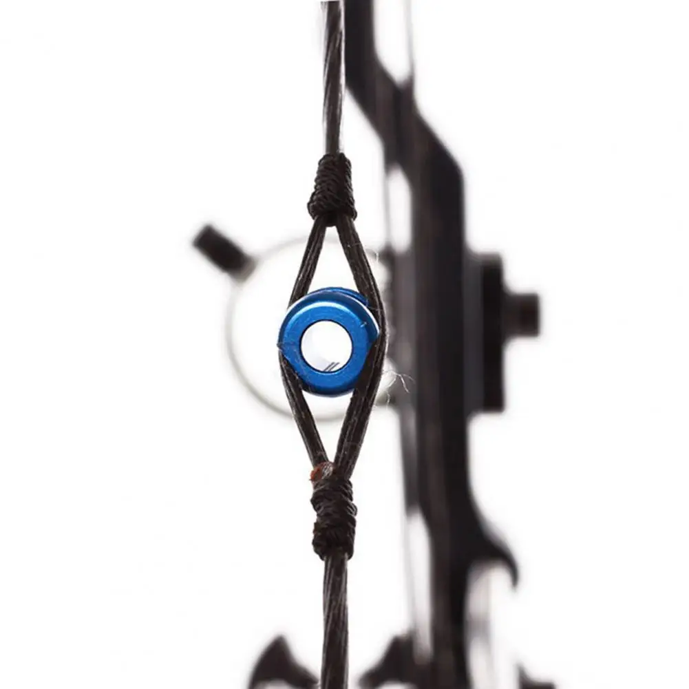 Arco de Metal mirilla tiro con arco miras arco compuesto aleación de aluminio Peep Hole arco miras arcos Peep Hole tiro con arco herramienta de puntería - imagen 3