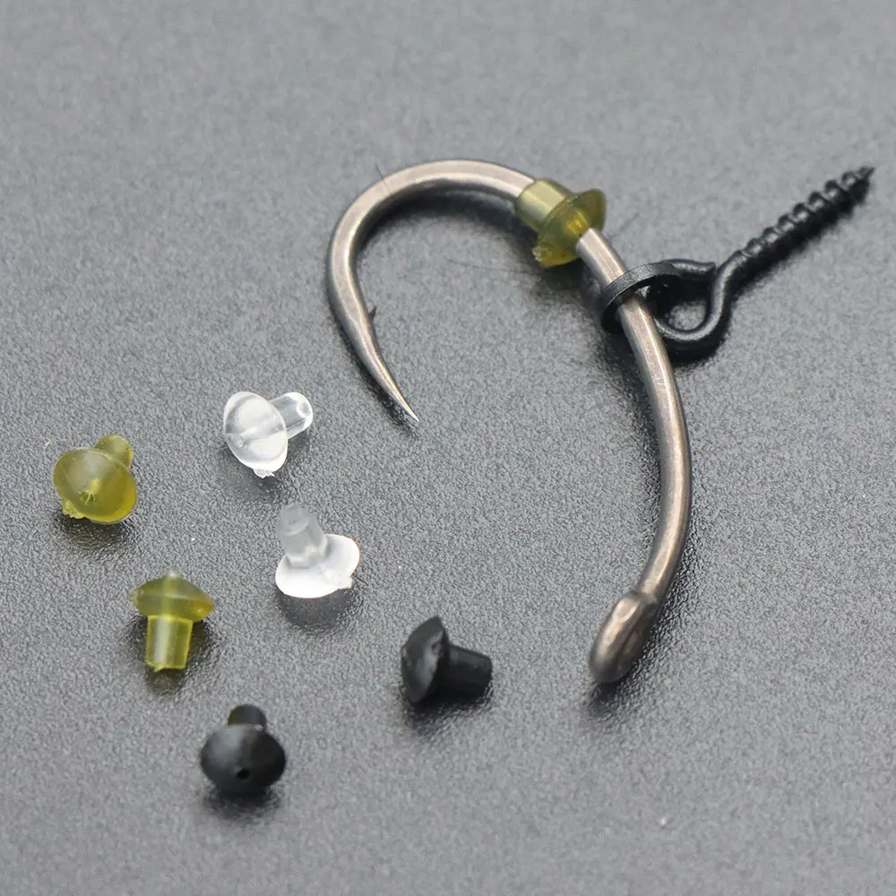 50 Uds. Tapones de línea de anzuelo de pesca de carpa, accesorios de aparejo Ronnie, cuentas de tope de tornillo giratorio de pesca para aparejos terminales gruesos de carpa - imagen 4