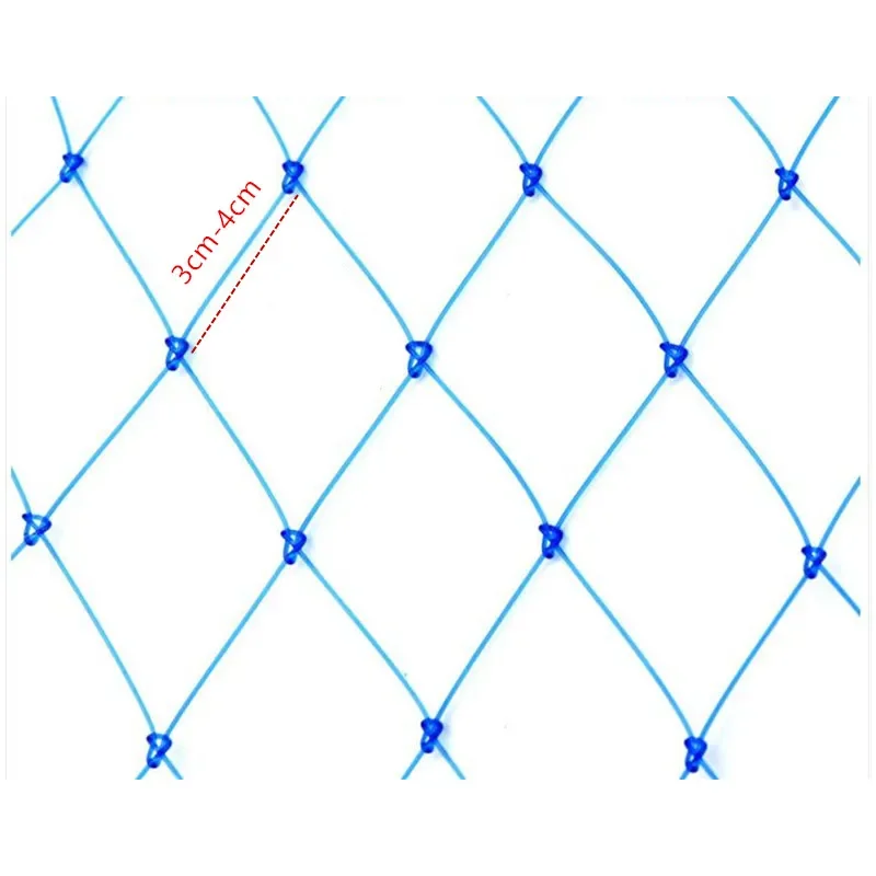 Red de aterrizaje de 60cm de diámetro de línea fuerte, red de pesca de nailon de colores, anillo de acero inoxidable, red de pesca, red Turck, inmersión - imagen 5