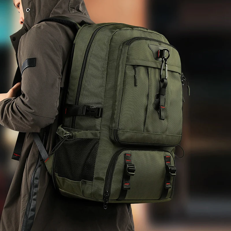 Bolsa de viaje USB para hombre, mochila de viaje para embarque, equipaje para deportes al aire libre, mochila de 50L 60L 80L, bolso de hombro, bolsa de viaje turística para acampar - imagen 5