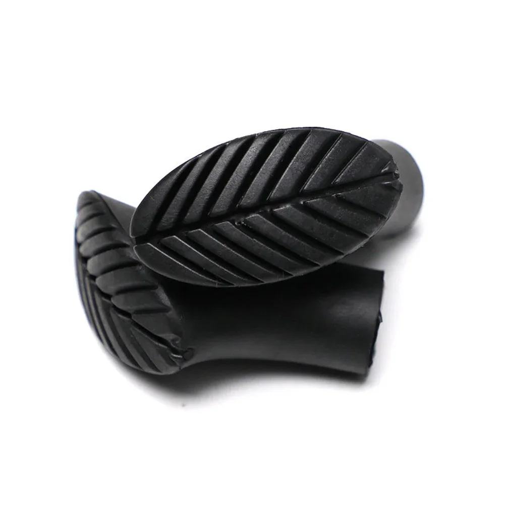 Protector de punta de bastón para bastones de Trekking, almohadilla de goma TPR, punta de repuesto, funda de goma antideslizante para senderismo y montañismo, 2 uds. - imagen 2