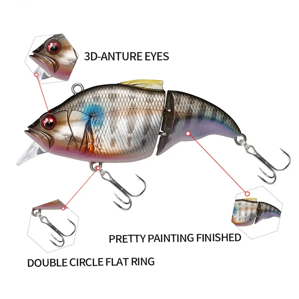 THORFORCE cebo duro Swimbait VIB Señuelos de pesca flotante articulado vibración Wobblers lubina Pike perca Wobblers aparejos de pesca - imagen 3