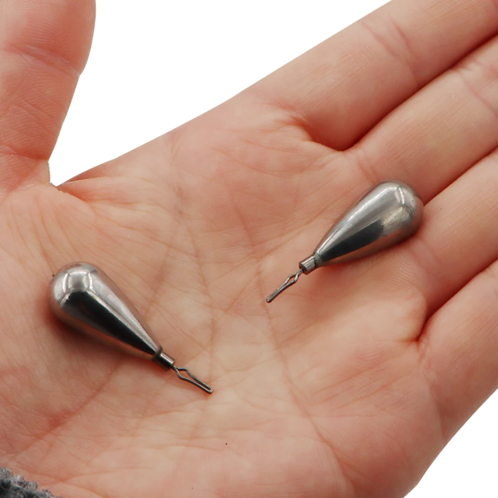Pesas de tiro de gota de tungsteno, pesas de pesca para aparejos de tiro, plomos de pesca, accesorios de pesca, tiro de gota de tungsteno - imagen 4