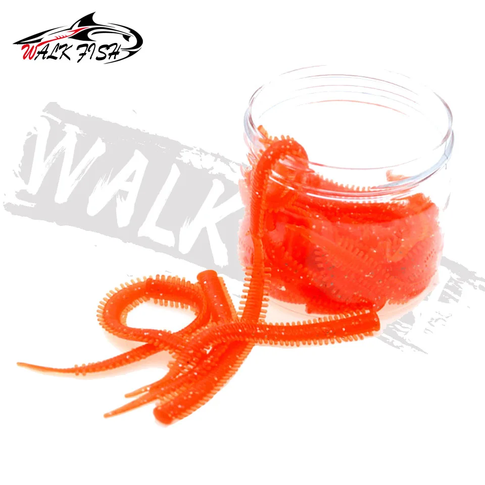 WALK FISH-señuelo de gusano de pesca supersuave, 30 piezas, 0,75g/8,5 cm, cebo de lombriz de tierra, TPE, materiales respetuosos con el medio ambiente - imagen 3