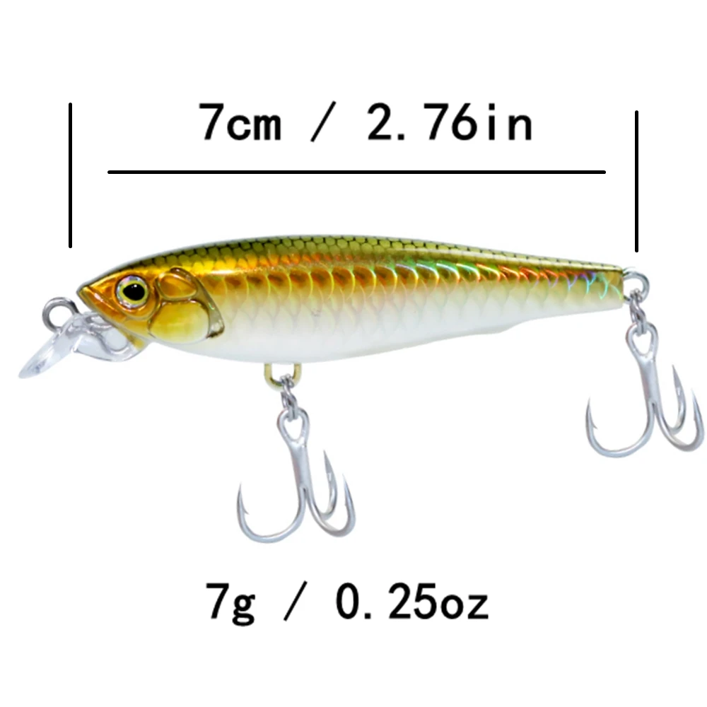 Jerkbait flotante AOCLU – Wobbler Minnow para lubina y trucha - imagen 5