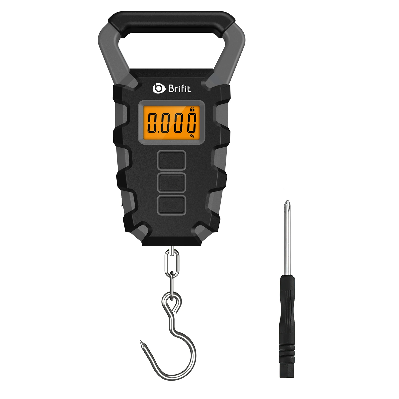 Báscula de pesca digital 50kg – Regla integrada y portátil